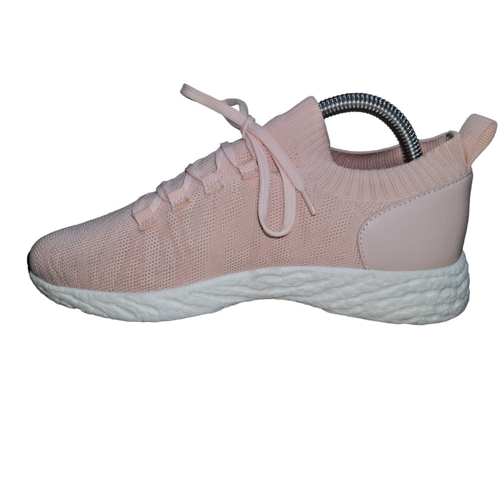 Antonio Melani Lia Ann Salmon Pink Knit Sneakers Comfort Walking Run Shoes 8.5M - Picture 6 of 11